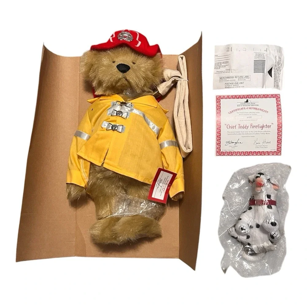 Ashton Drake Gallery Teddy Bear Fireman Vicky Lougher 16